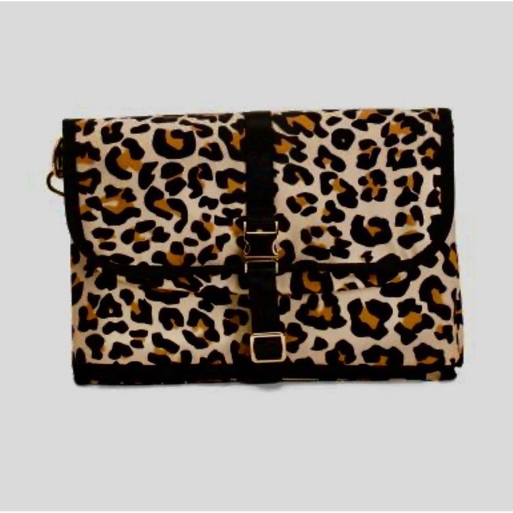 Posh Peanut Lana Leopard Portable Changing Pad  New